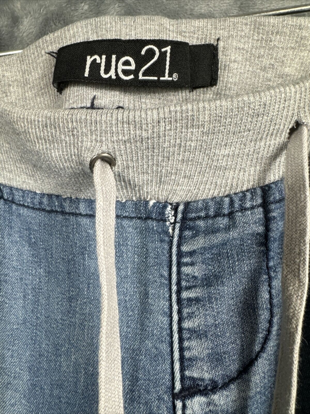 Rue 21 Pants Girls Small Distressed Soft Blue Joggers