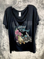  Women’s T-shirt untamed spirit biker chick gray shirt size 2X large￼