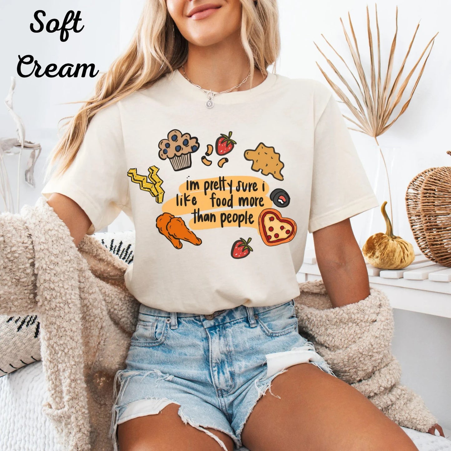 Womans T Shirt Funny Food Shirt I Like Snacks More Than People Tee Humor Gift