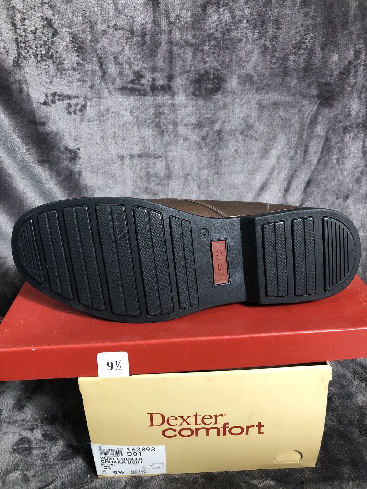 Dexter Comfort Memory Foam Dress Shoes New In Box Brown Men Size 9 1/2