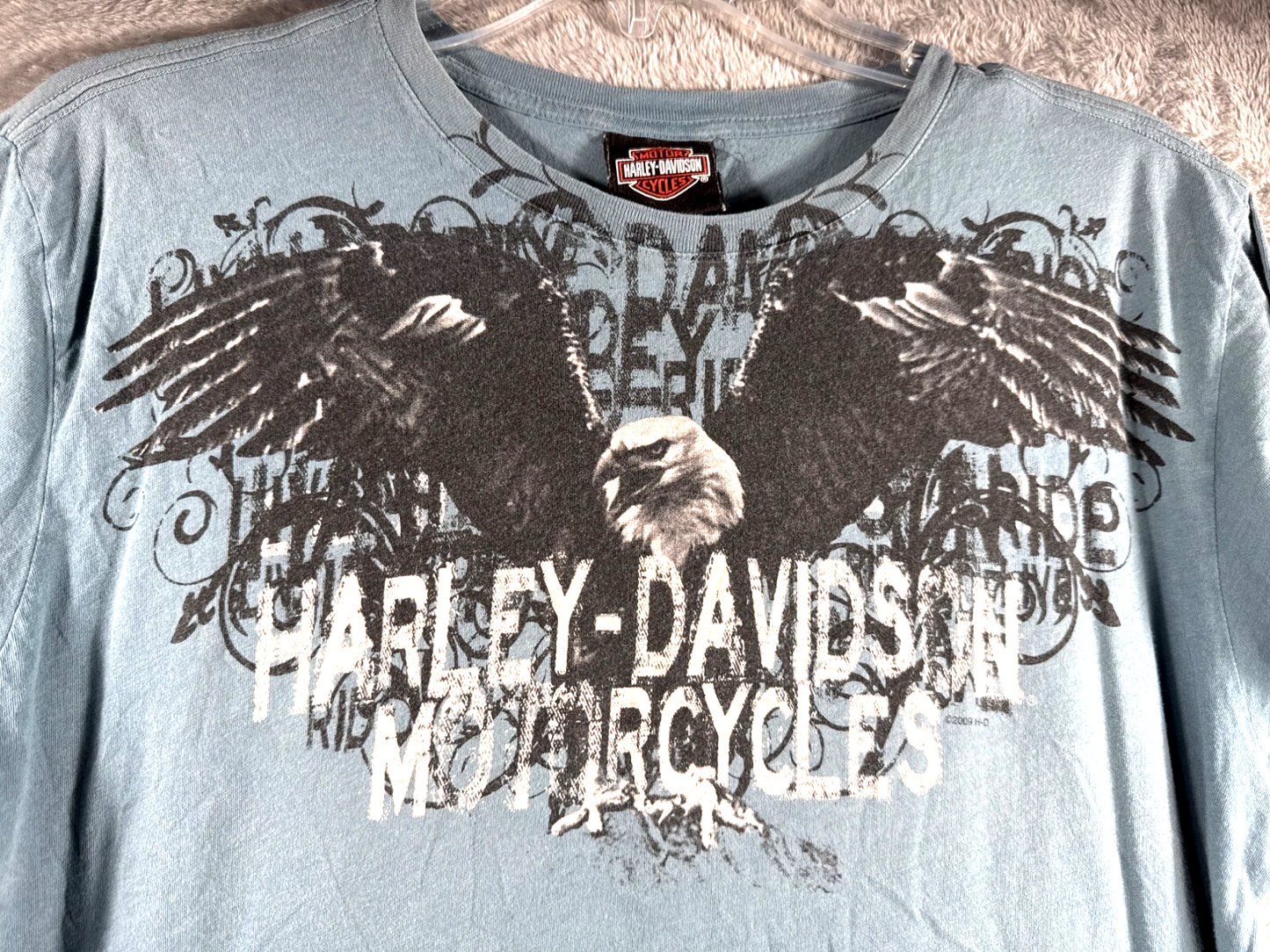 Harley-Davidson Womans T Shirt Myrtle Beach South Carolina Blue Te X-Large Shirt