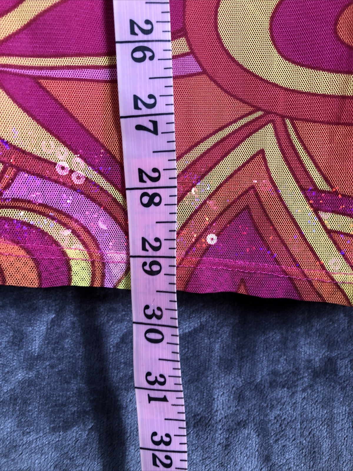 Justice Girls Orange Pink Tie Dress Size 14/16 Junior