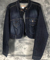 Paris Blues Womens Denim Jacket Size 3 Button-Up Crop Style