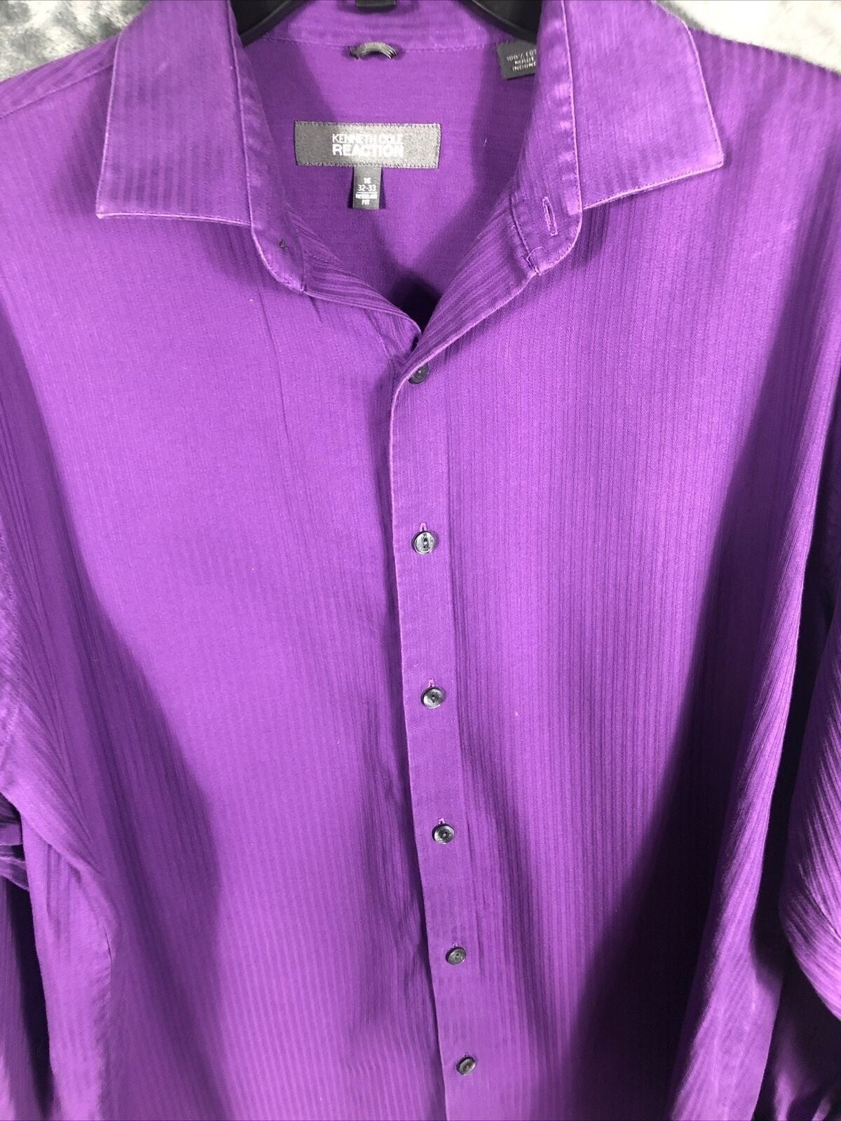 Kenneth Cole Reaction Shirt Men’s Button Down Size 32-33 - 16 Cotton