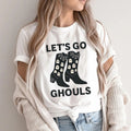 Comfort Colors Womens T Shirt Lets Go Ghouls Shirt Spooky Tee Halloween Top