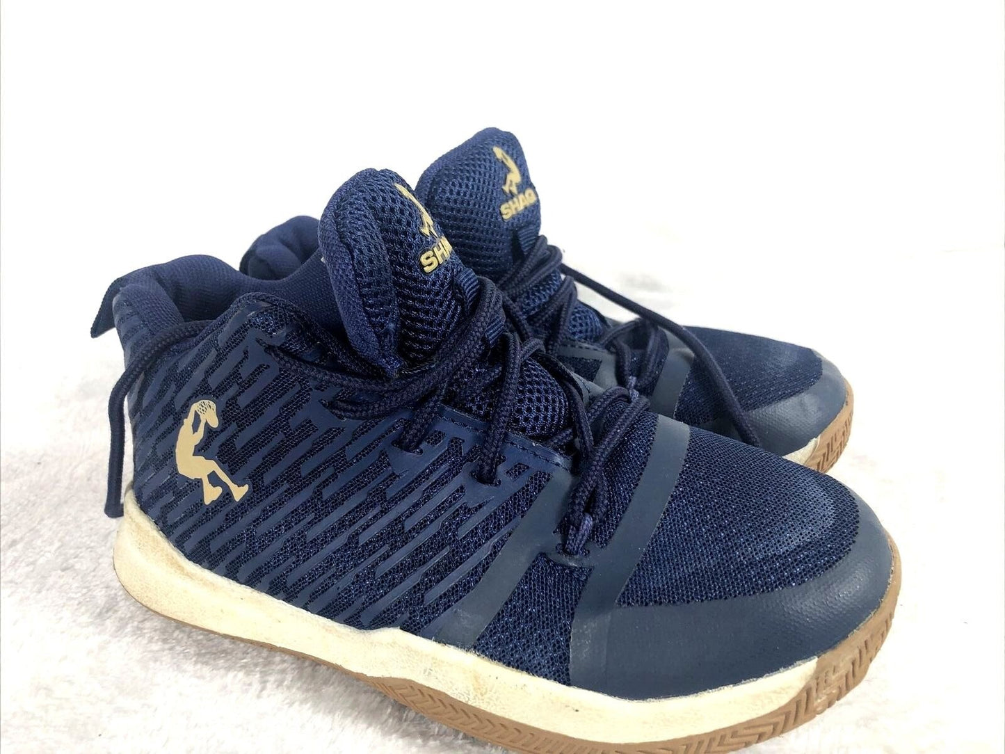 Shaq Boys Shoes  Youth Sneakers Navy Blue Basketball Shoes Size 1