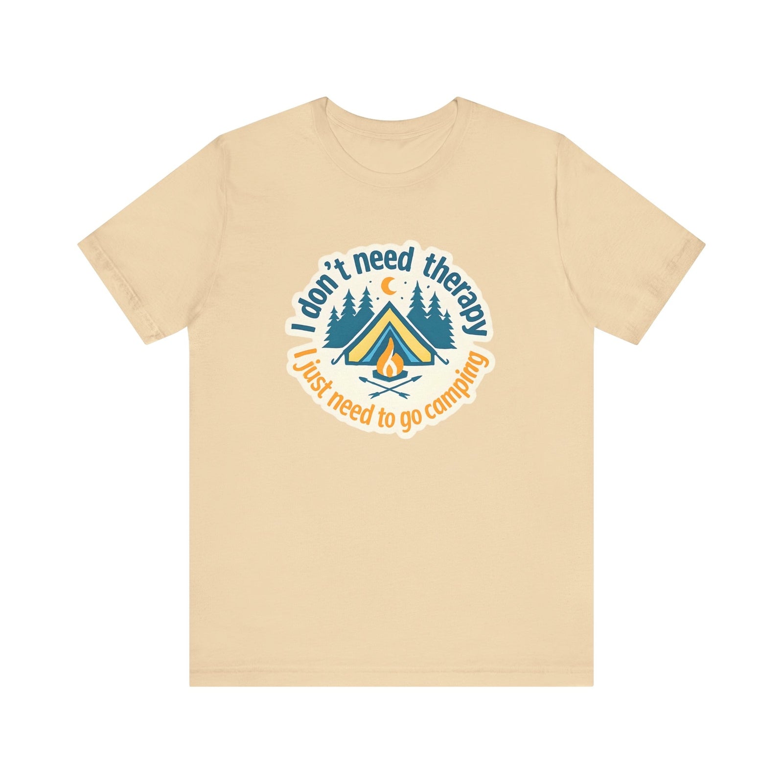 Womans Camping Shirt I dont Need Therapy I Just Need To Go Camping 