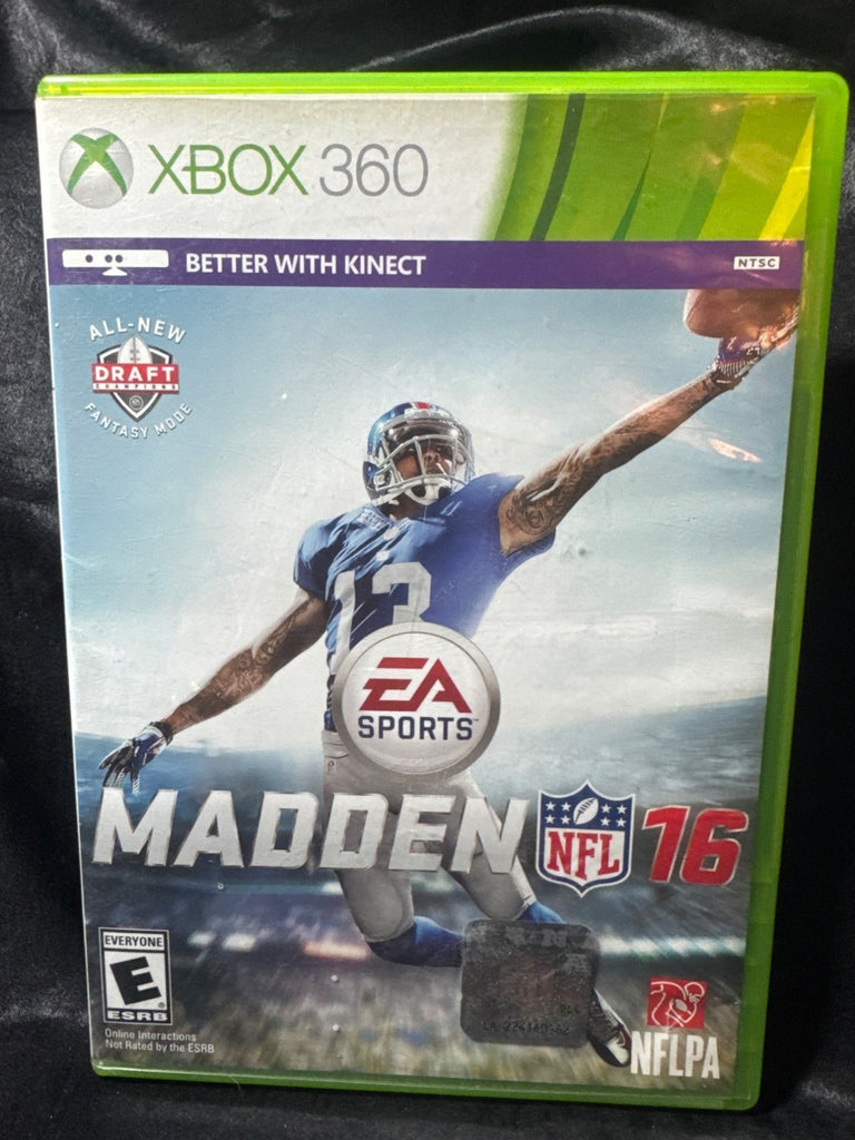 Madden NFL 16 Xbox 360 Game Complete In Case EA Sports Rated E