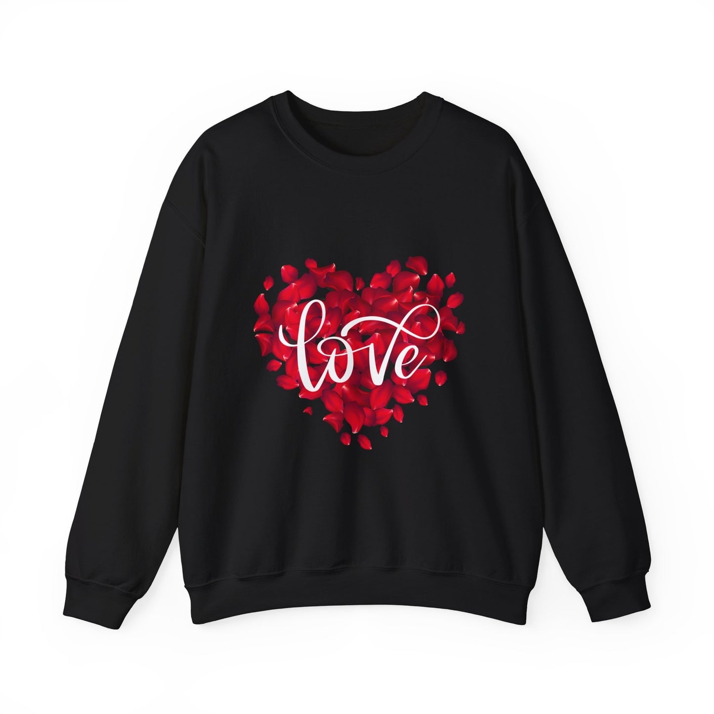 Womens Sweatsweat Love Heart Graphic Shirt Casual Pullover Top