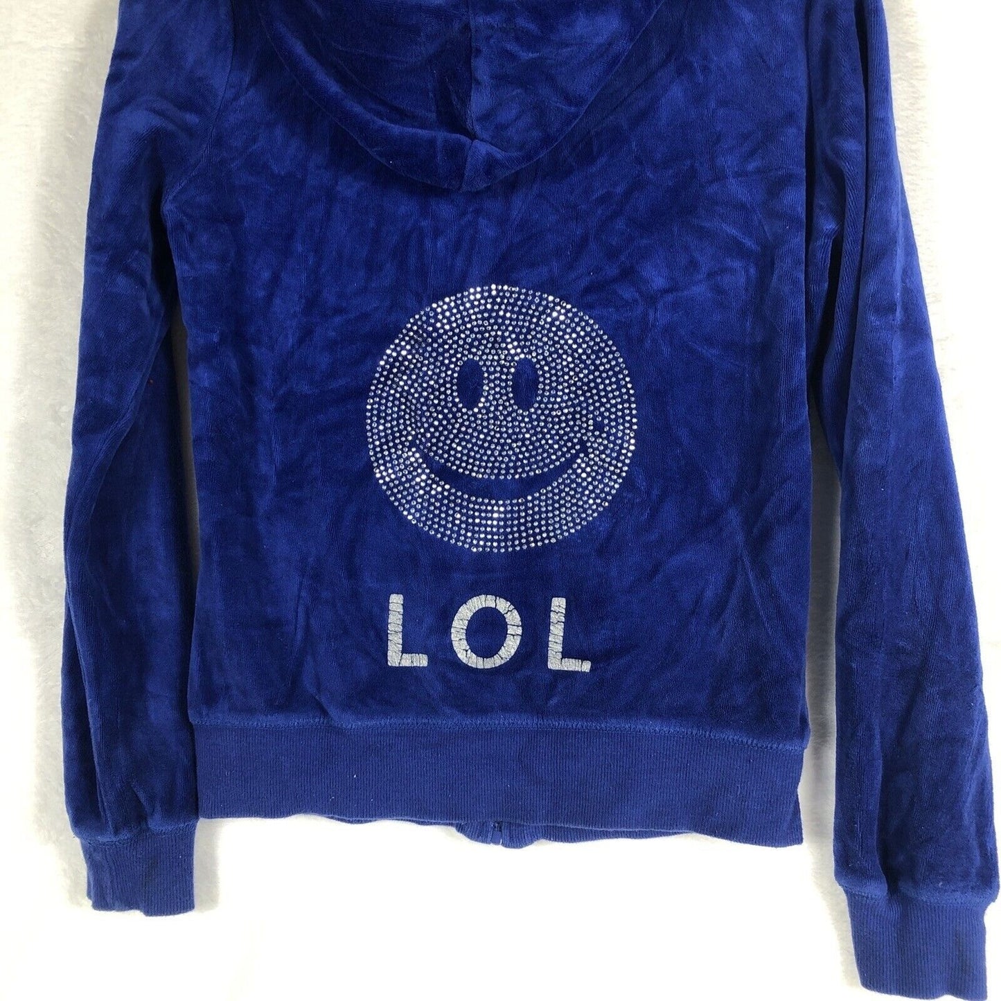 Pink Rose Girls Blue Hoodie LOL Velour Premium Quality Size Small