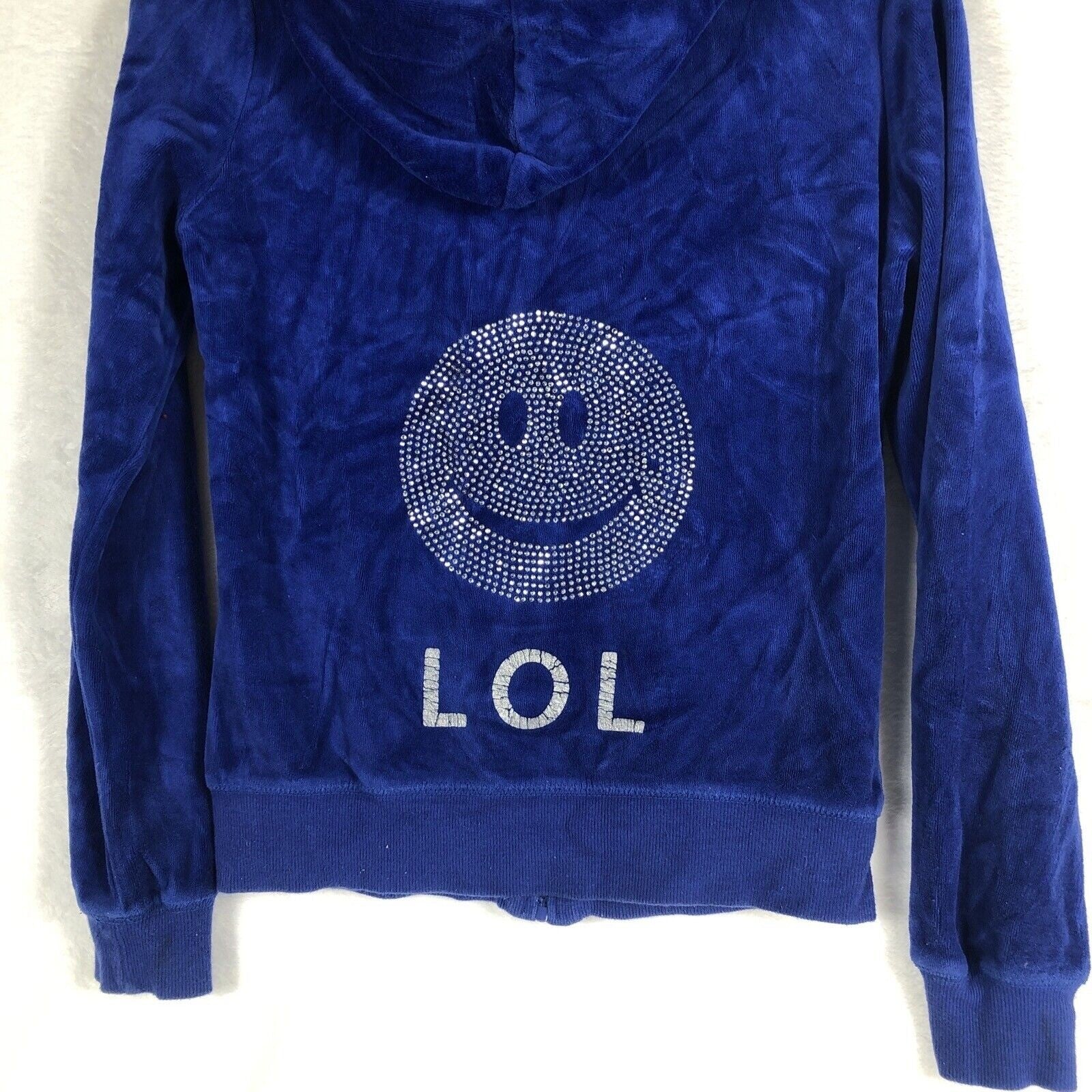 Pink Rose Girls Blue Hoodie LOL Velour Premium Quality Size Small
