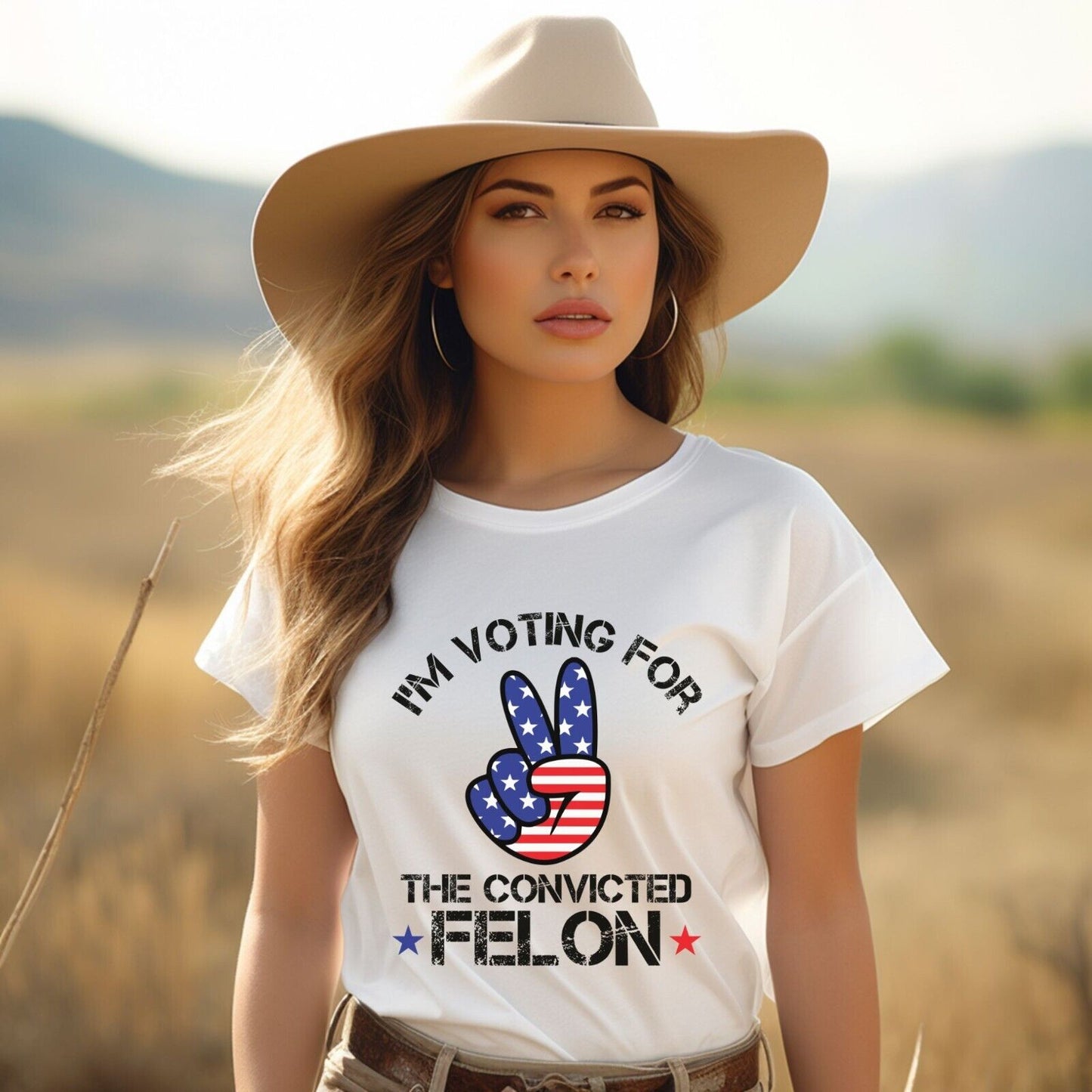 Trump Train I'm Voting For A Convicted Felon Tee Shirt Unisex T Shirt 