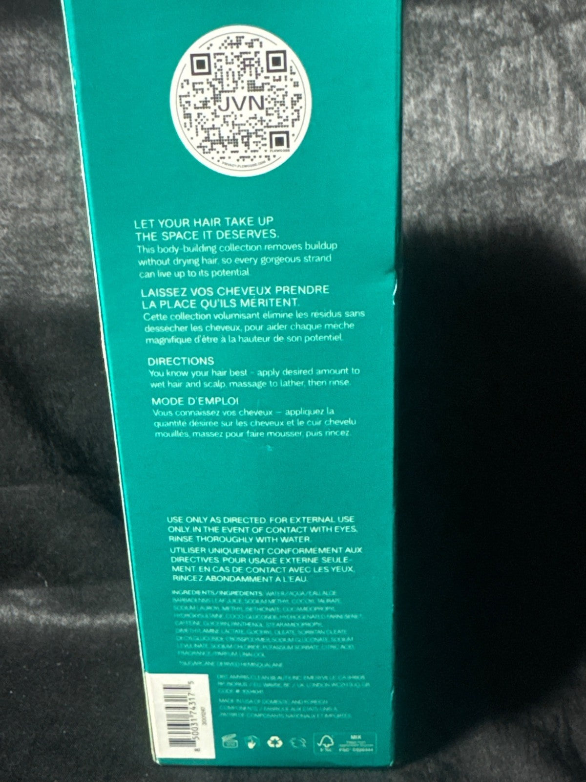 JVN Embody Volumizing Shampoo 295ML Silicone-Free Sulfate-Free Vegan Color Safe