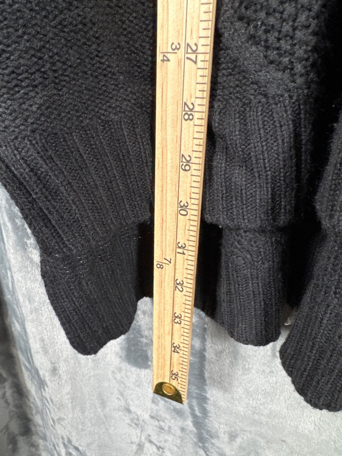Kate & Mallory Womens Black Cold Shoulder Knit Sweater Size 1X