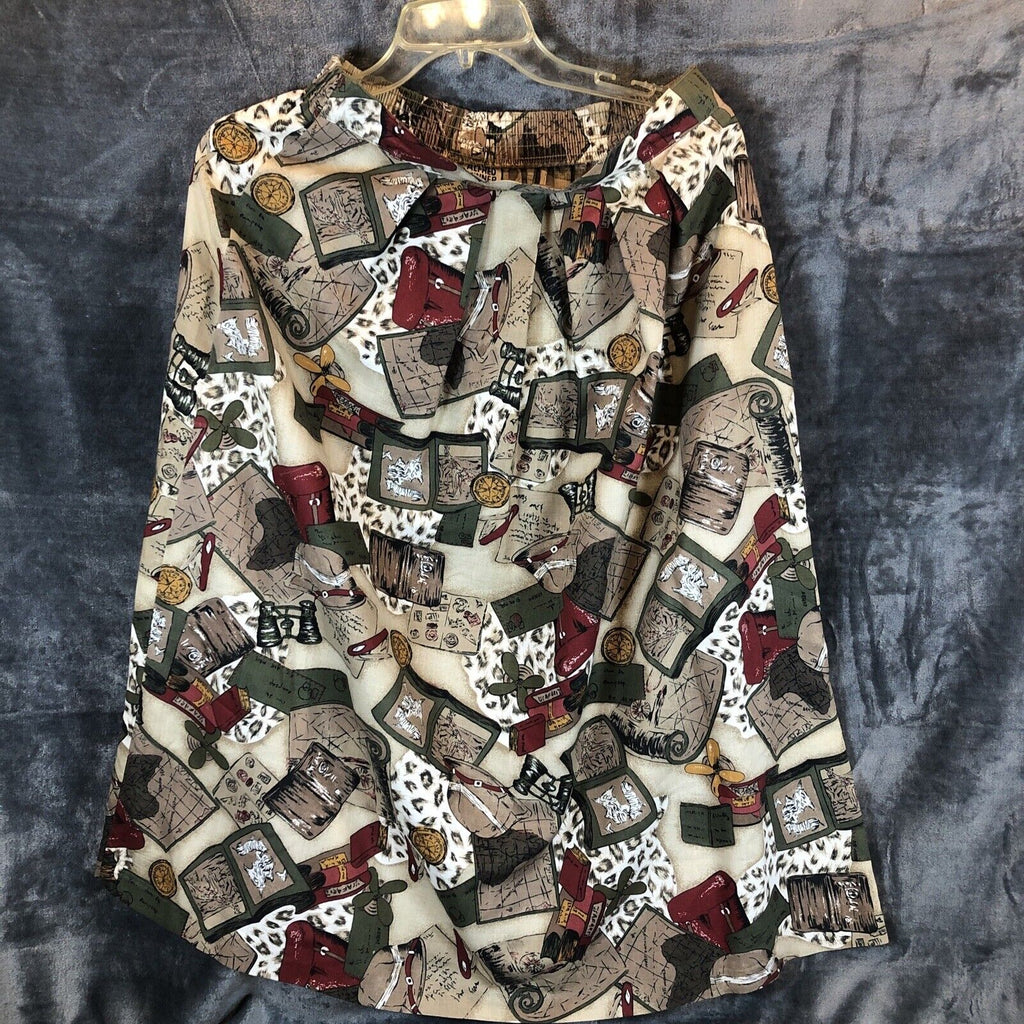 Alford Dunner Woman's Skirt Safari Print Size Adult 10