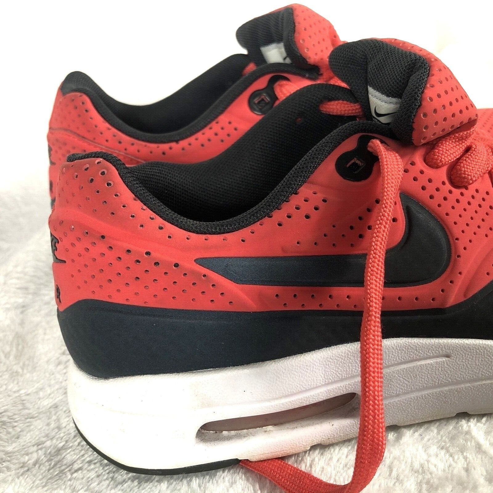 Nike Air Max Shoes Red & Black Perforated Sneakers