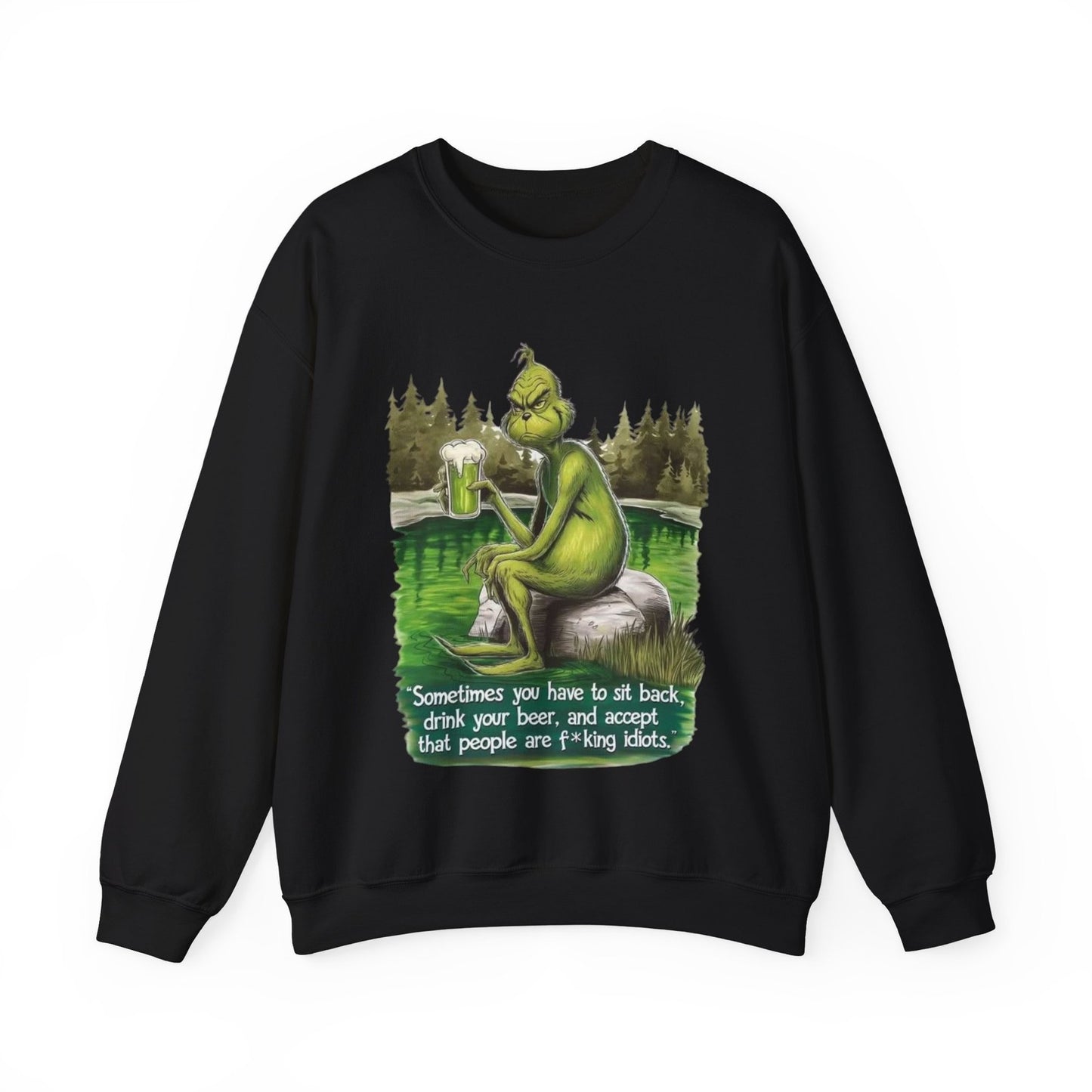 Womans Funny Sweatshirt Sassy Beer Lover's Sit Back & Sip Gift Humorous Top