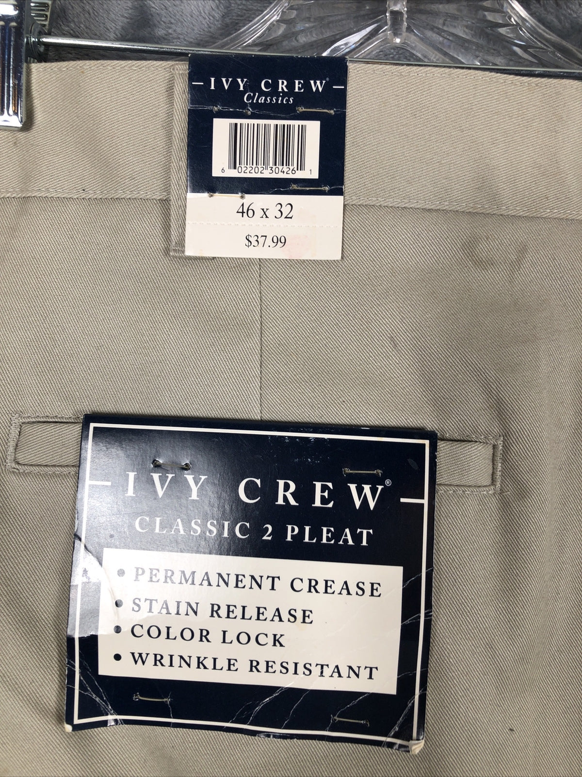 Ivey Crew Men's Classic Pants 2 Pleat Mens Size 46/32