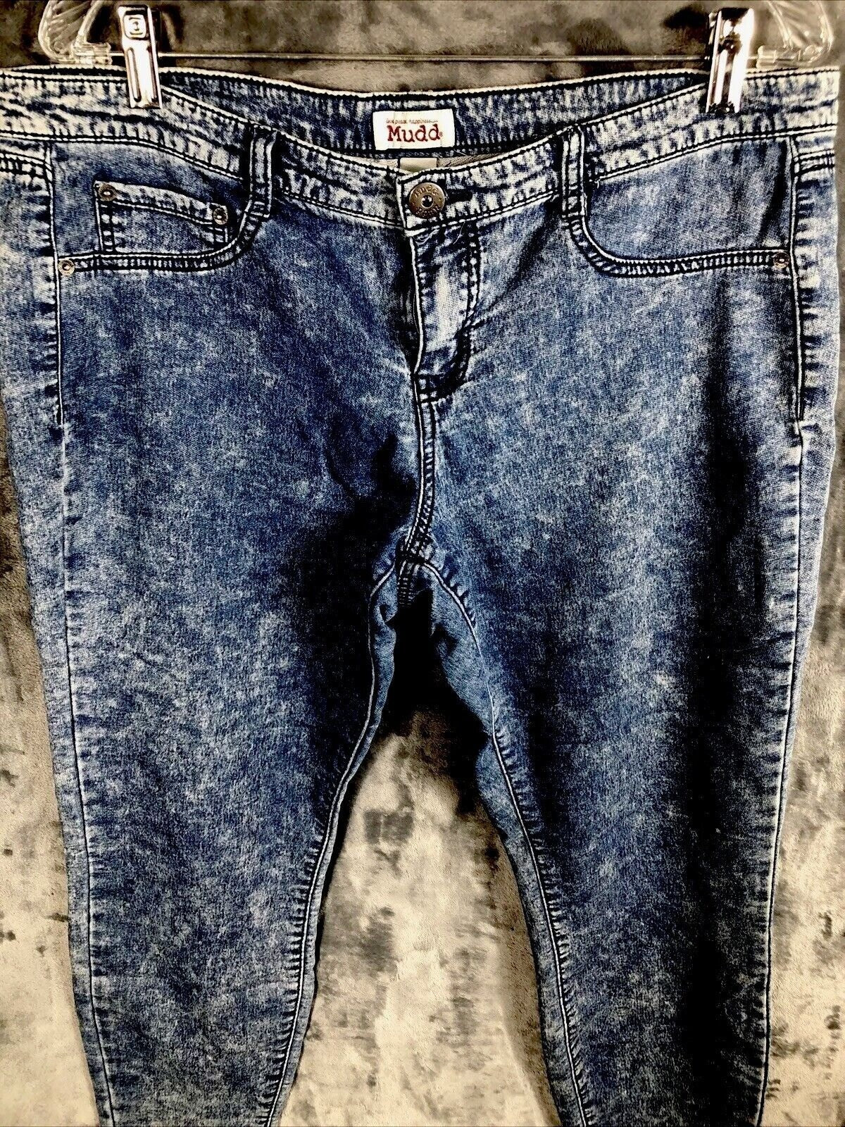 Vintage Mudd Womans Jeans Acid Wash Denim Pants Size 14