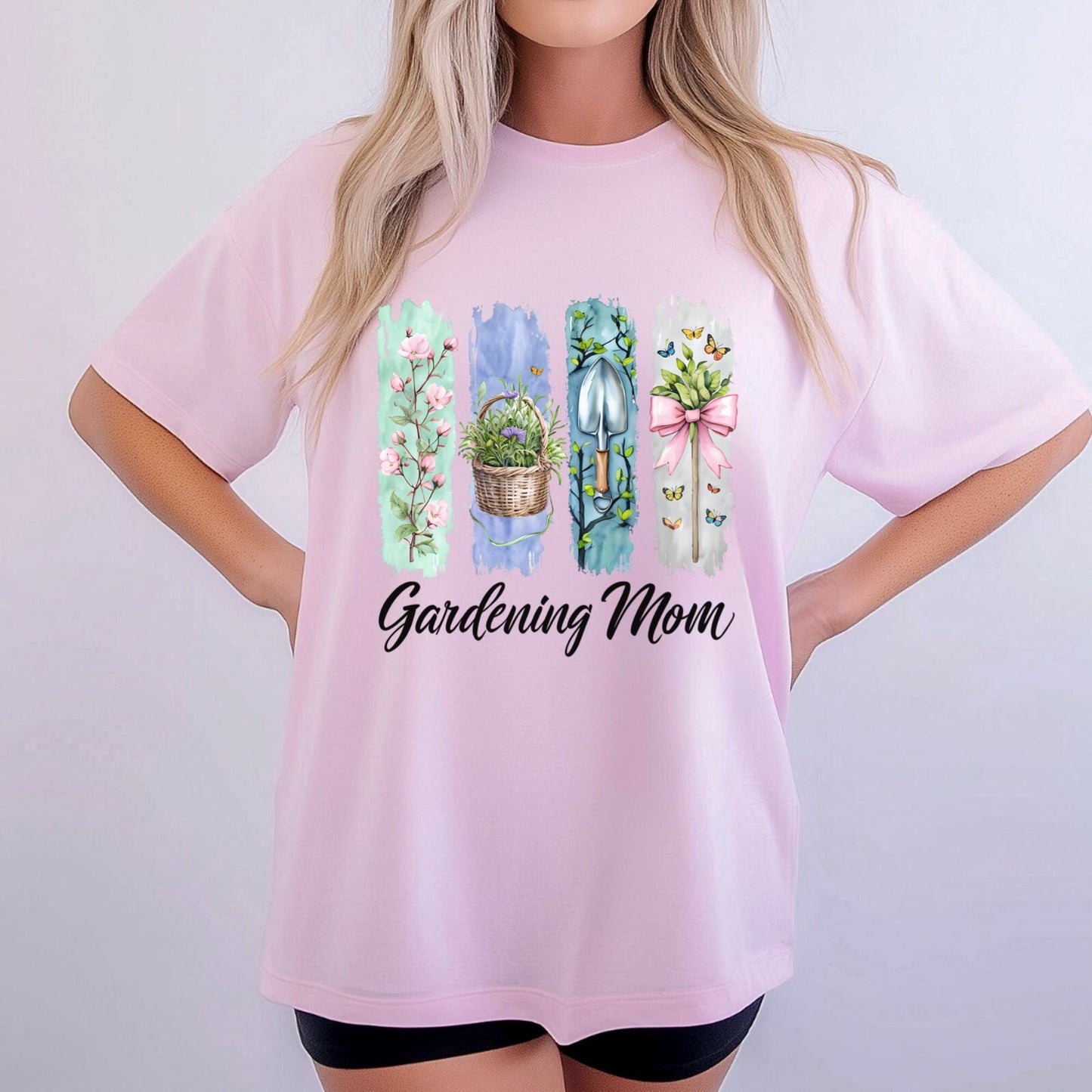 Gardening Mom T-shirt, Botanical Mother Tee, Plant Lover Shirt, Floral Gardener