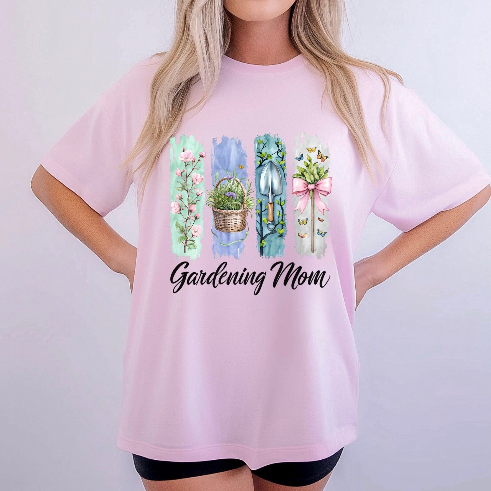 Gardening Mom T-shirt, Botanical Mother Tee, Plant Lover Shirt, Floral Gardener