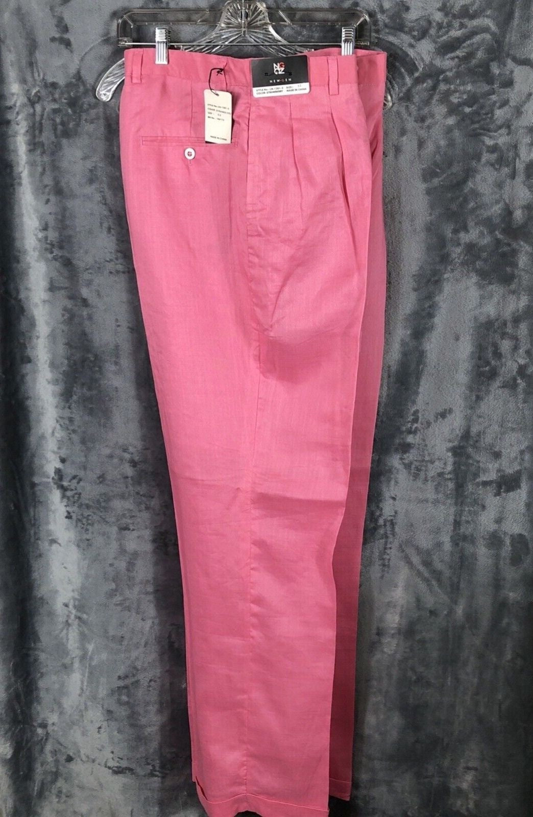 Mens Golf Slacks New Gen Golf Pants Mens Strawberry Comfort Size 32/32