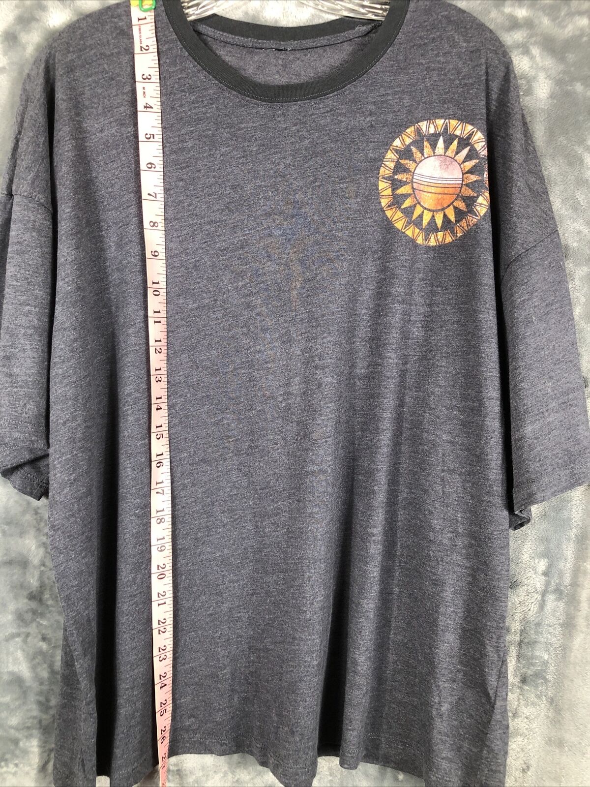 Target Blouse Sun Set Charger Graphic Woman’s Size Large Grey