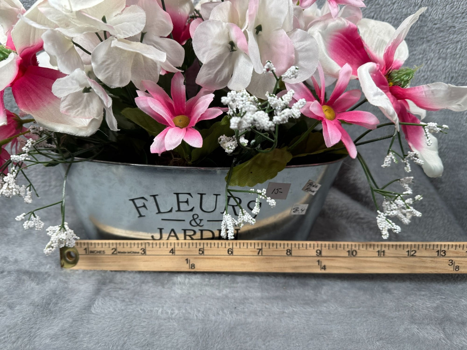 Spring & Summer Flower Arrangement Artificial Flower Pink & White Floral