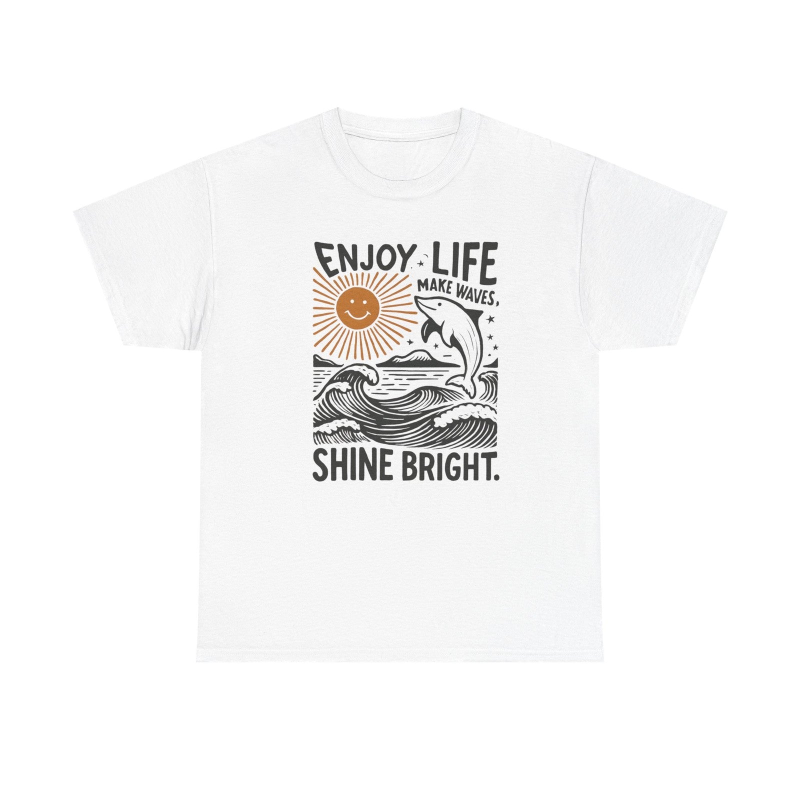Womans T Shirt Enjoy Life Shine Bright Summer Shirt Inspirational Top