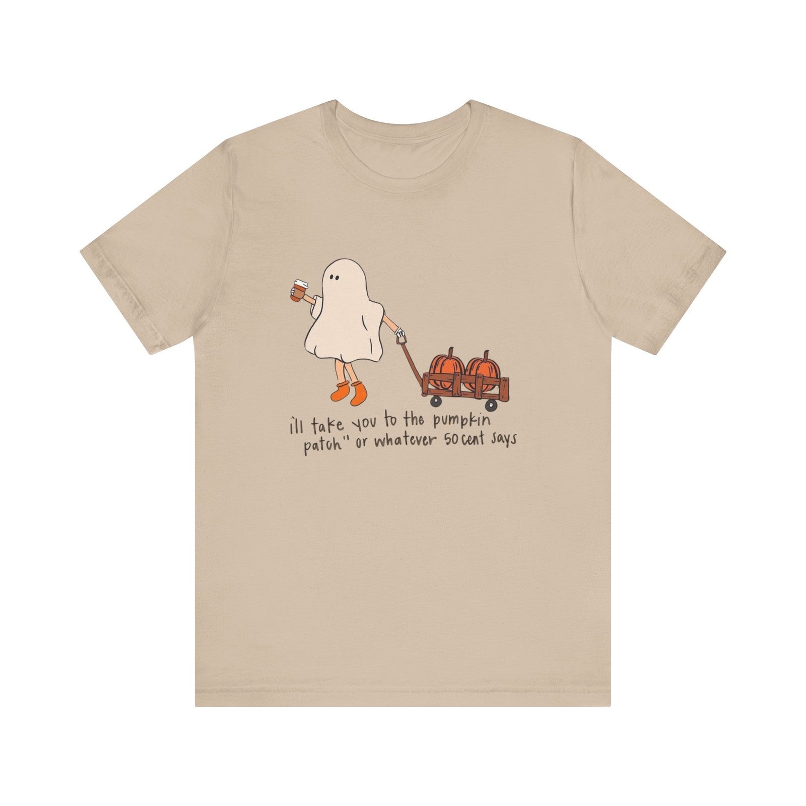 Womans Halloween Shirt I'll Take You 2 The Pumpkin Patch Wherever 50 Cent Says