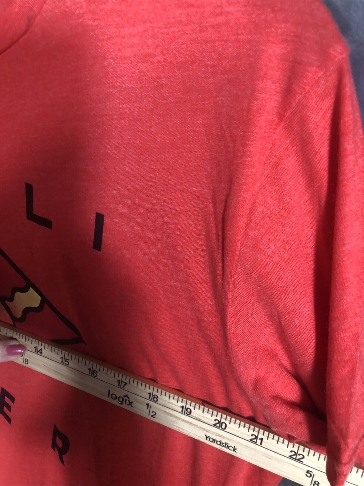 Hollister Red Graphic Tee XL Cotton/Polyester Mens Casual T-Shirt