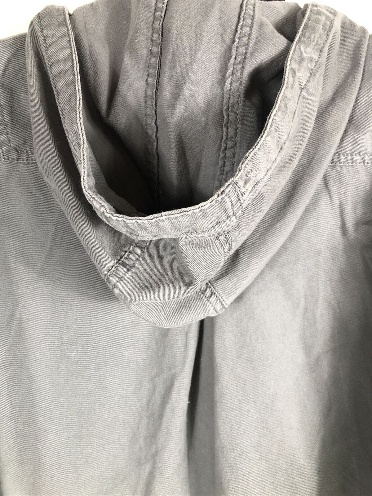 Mossimo Womens Hooded Jacket Gray Coat Adult Medium Jacket With Hood