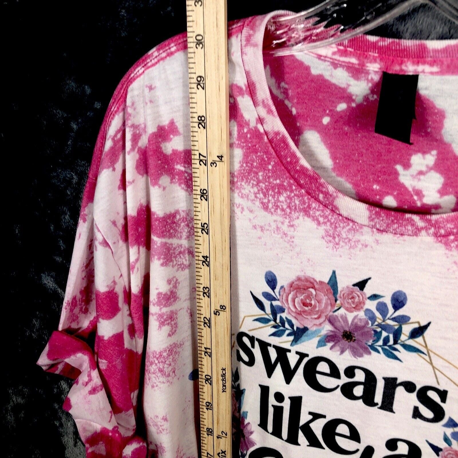 Women’s T Shirt Funny Swears Like A Sailor Pink Shirt Size Adult Extra Large