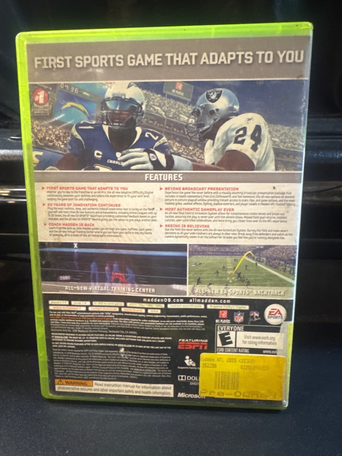 Xbox 360 Madden NFL 09 Video Game Complete Pre-Owned