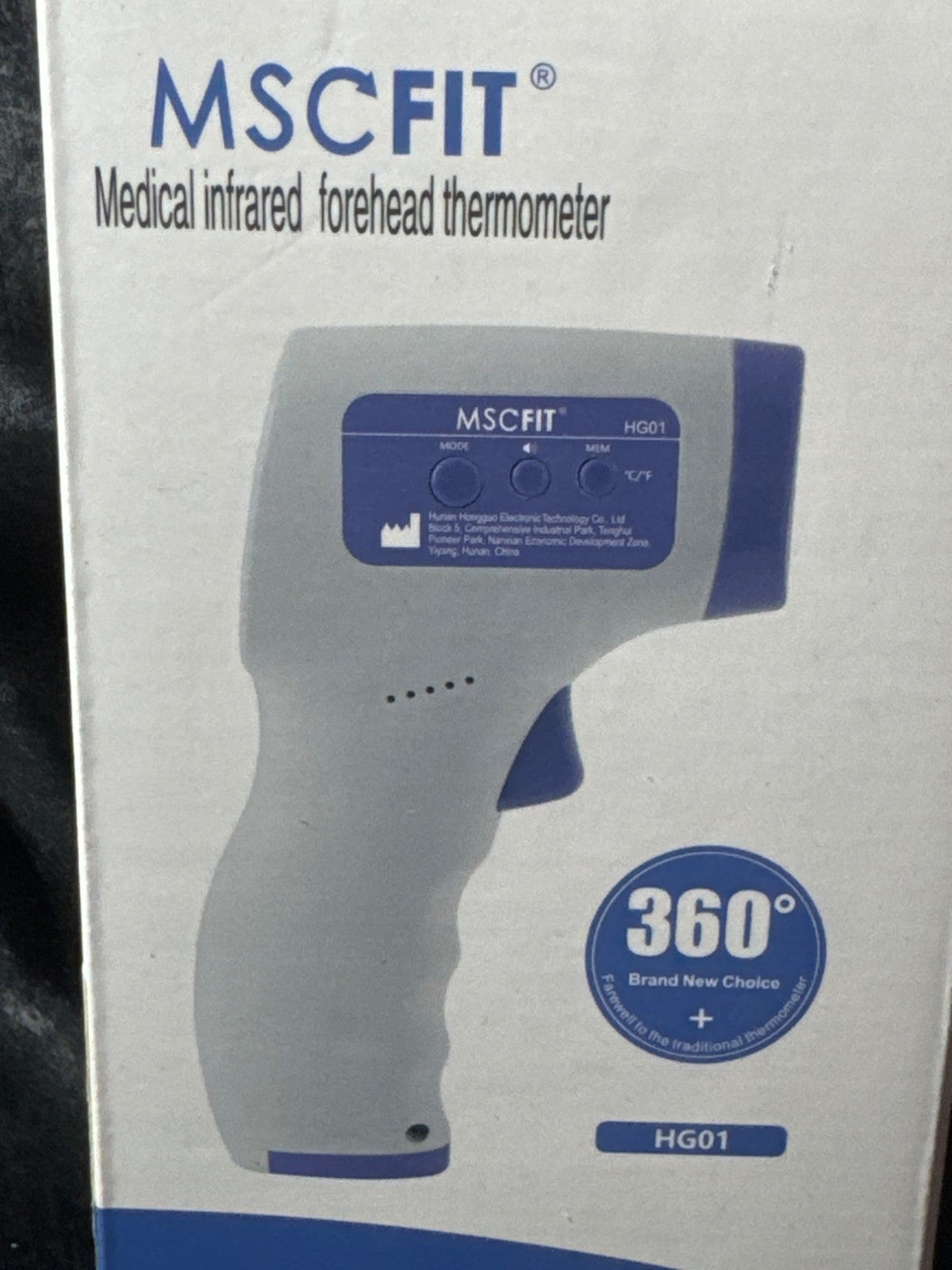 MSCfit Medical Infrared Forehead Thermometer HG01 Non-Contact 360°
