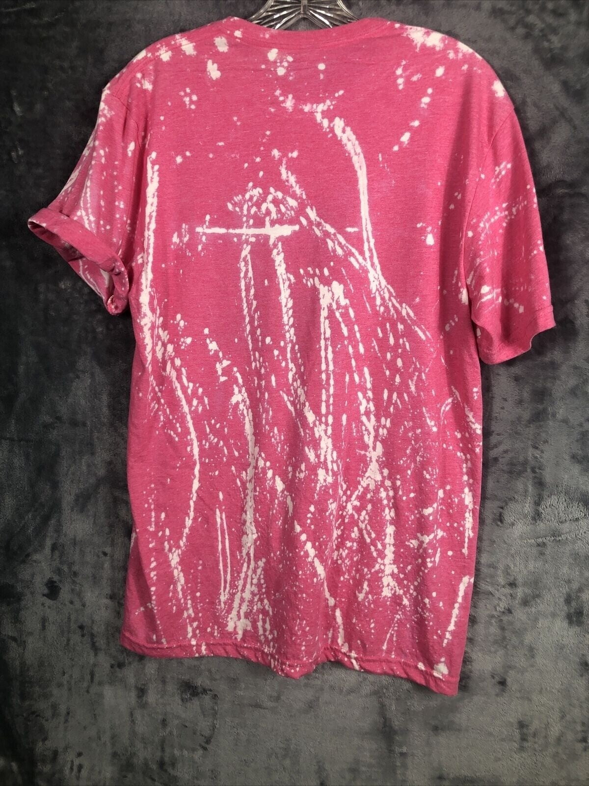 Gildan Womans T Shirt Copperhead Road Pink Tie-Dye Graphic Shirt