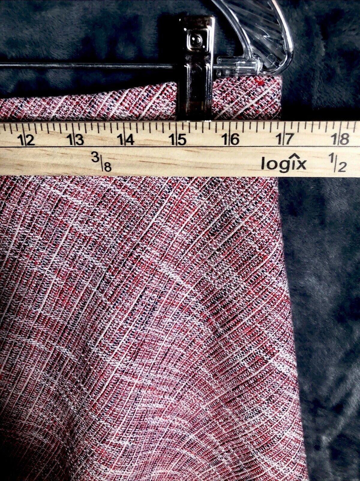 Banana Republic Fringe Skirt Tweed Womens A Line Lined Faux Wrap Size 12