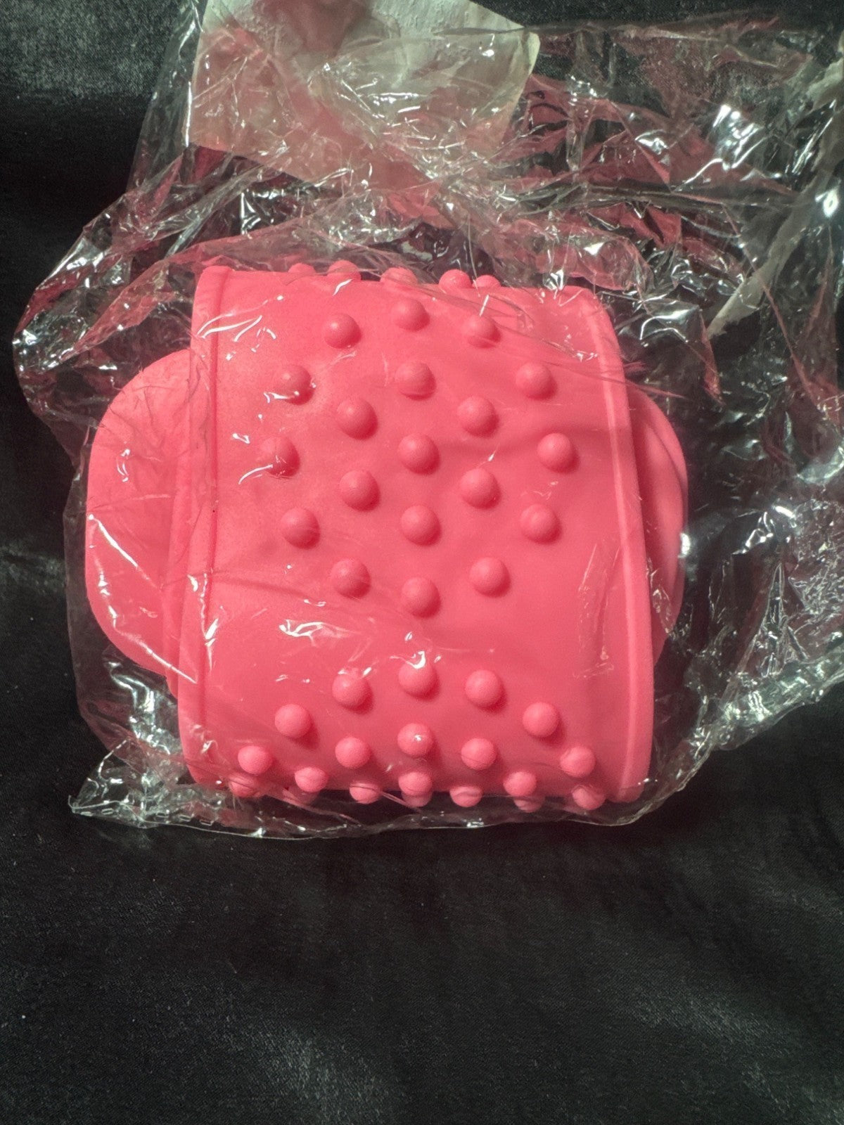 Silicone Massage Bath Brush Body Scrubber Pink