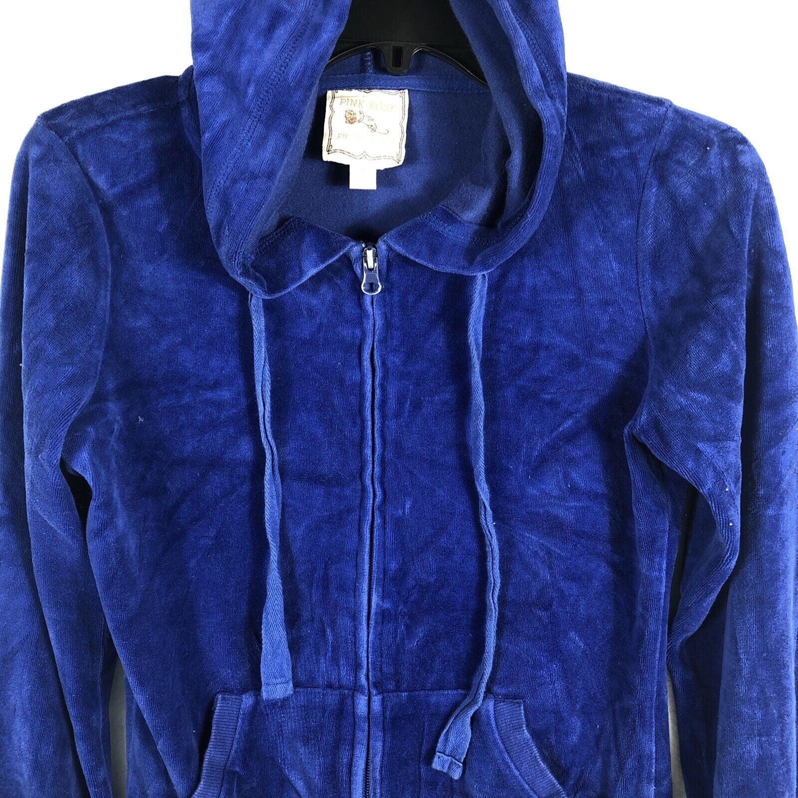 Pink Rose Girls Blue Hoodie LOL Velour Premium Quality Size Small