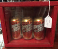 Vintage Red Emergency Beer Box With Chain & Milwaukees Best Cans 1993