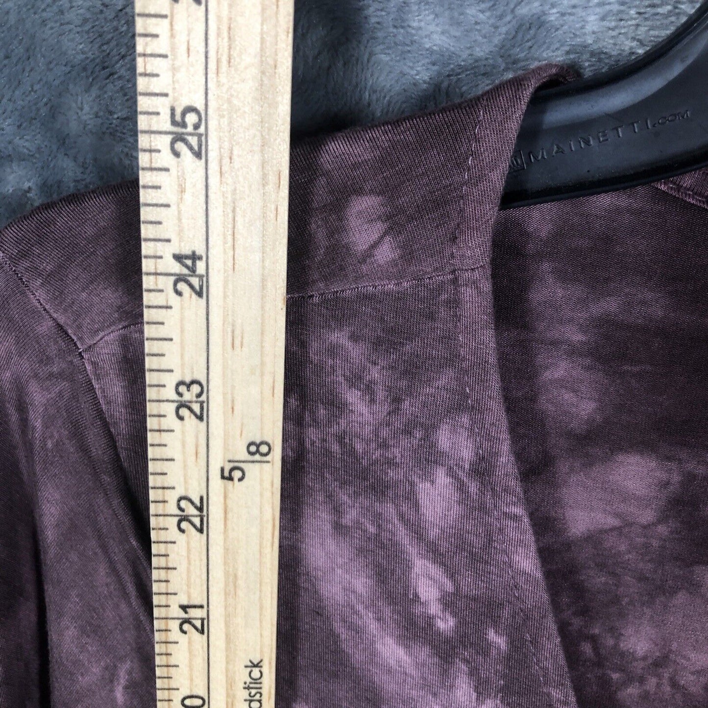 American Eagle V Neck Flare Sleeve Tie Dye Top Long Sleeve Womens Purple Medium