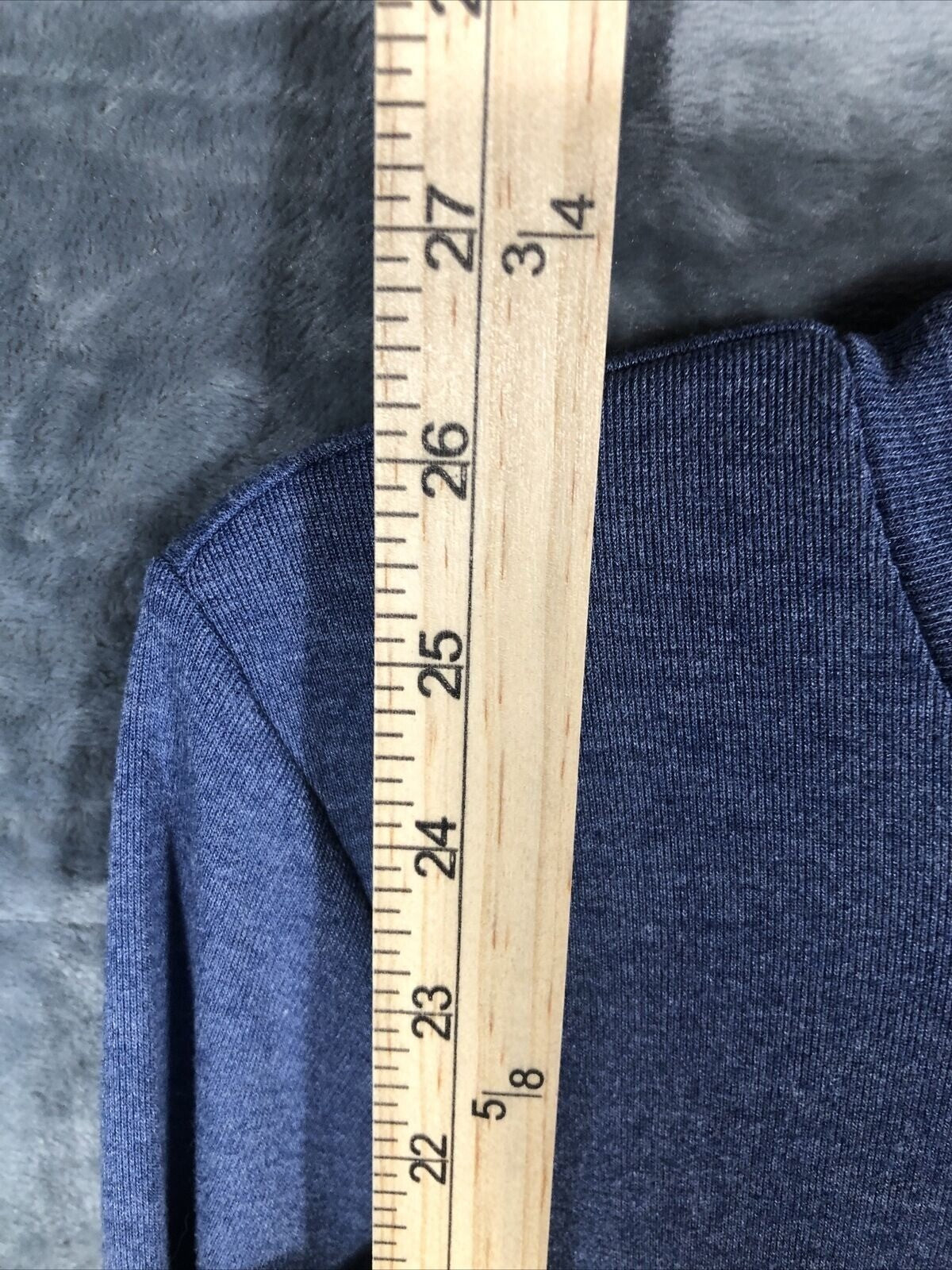New Directions Women’s Shirt Blue Blouse Long Sleeve With Knot Size Small