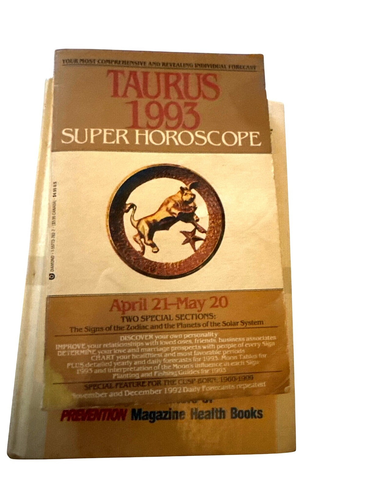 Taurus 1993 Super Horoscope Paperback By Prevention Magazine Health Books