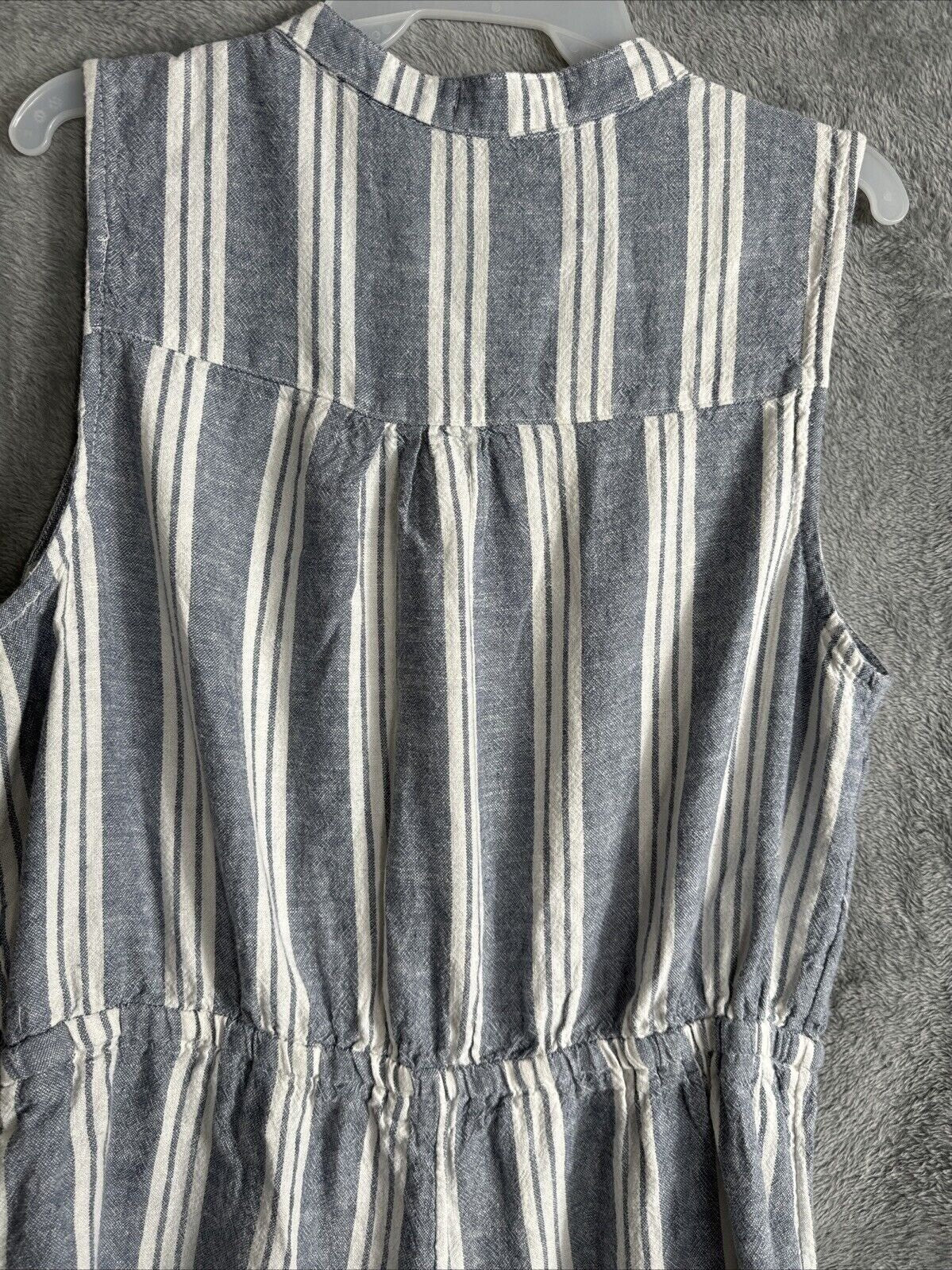 Kelly Reneé Womens Romper Sleeveless Striped Button-Front Romper L