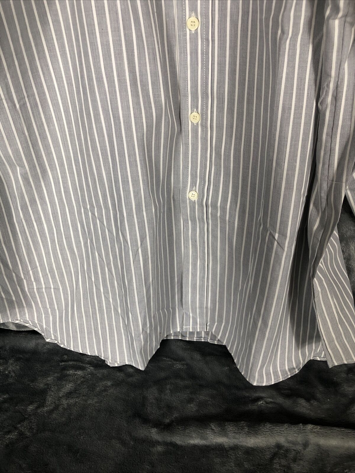 Saint Michael Men’s Shirt Button Down Long Sleeve 17 1/2 Neck 44 Stripped￼
