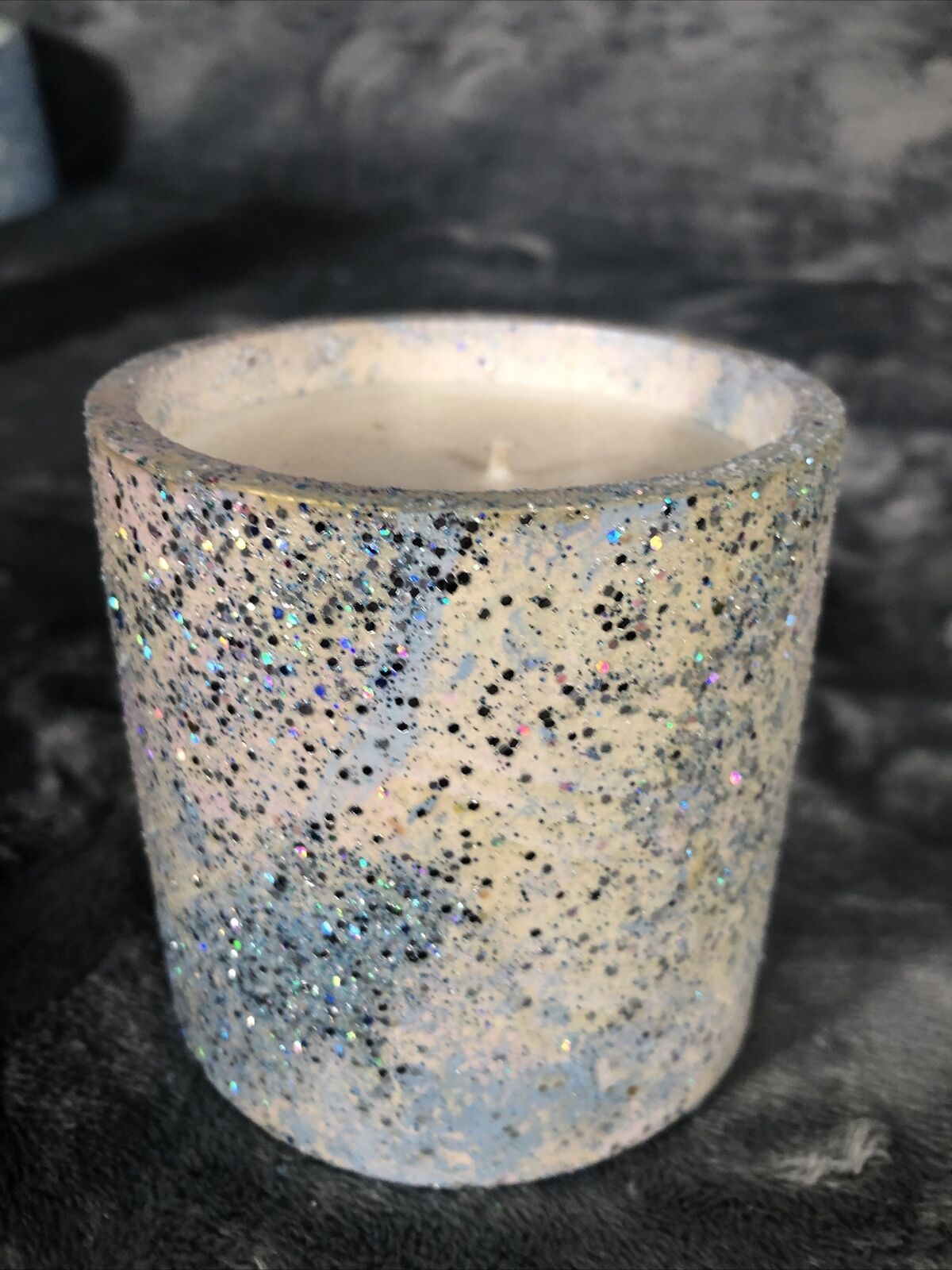 Candle Vanilla And Cashmere Handmade Concrete Vessel Hand Poured 