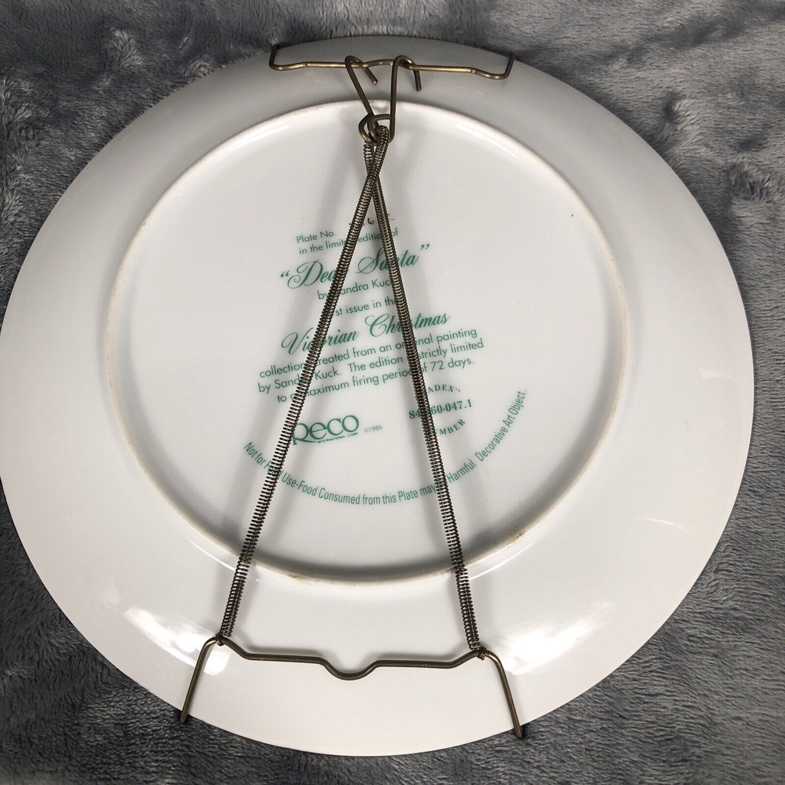 "Dear Santa" by Sandra Kuck Plate the First Issue in the Victorian Xmas # 2772C