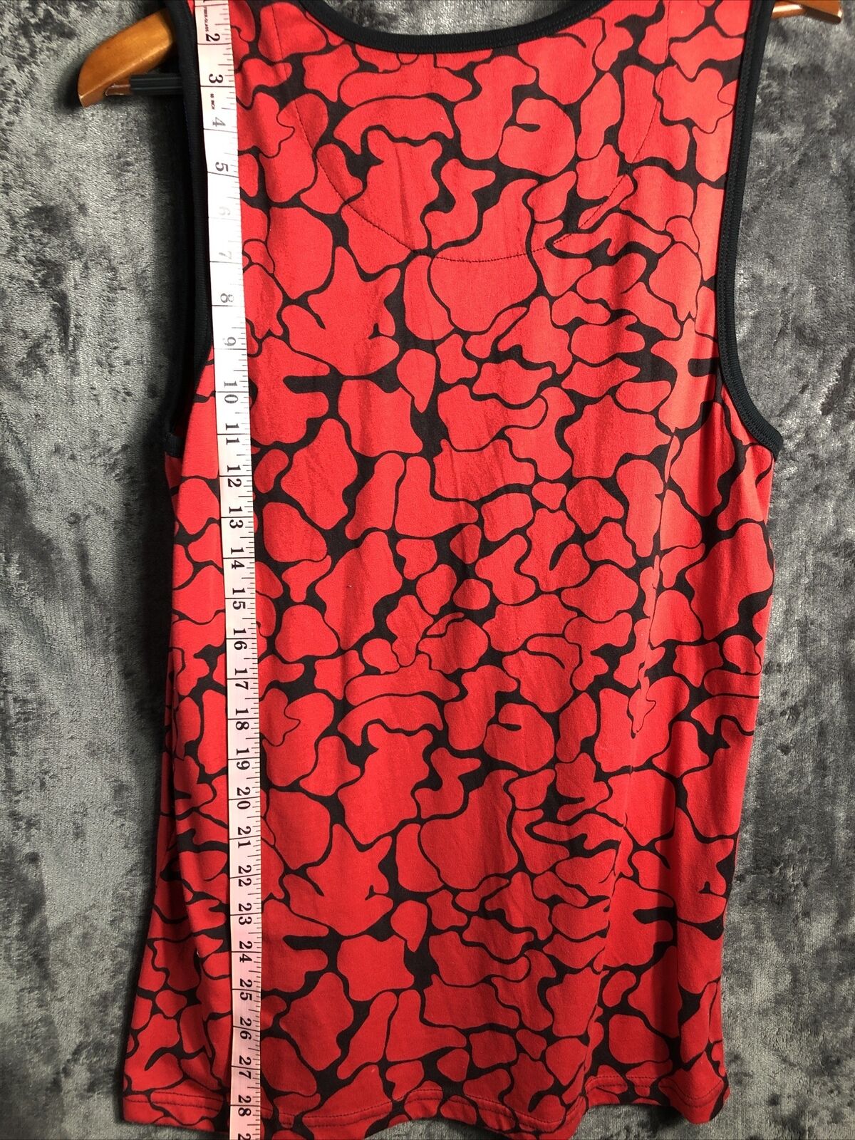 Foot Action Tank Top Red & Black Pocket Mens Size Large