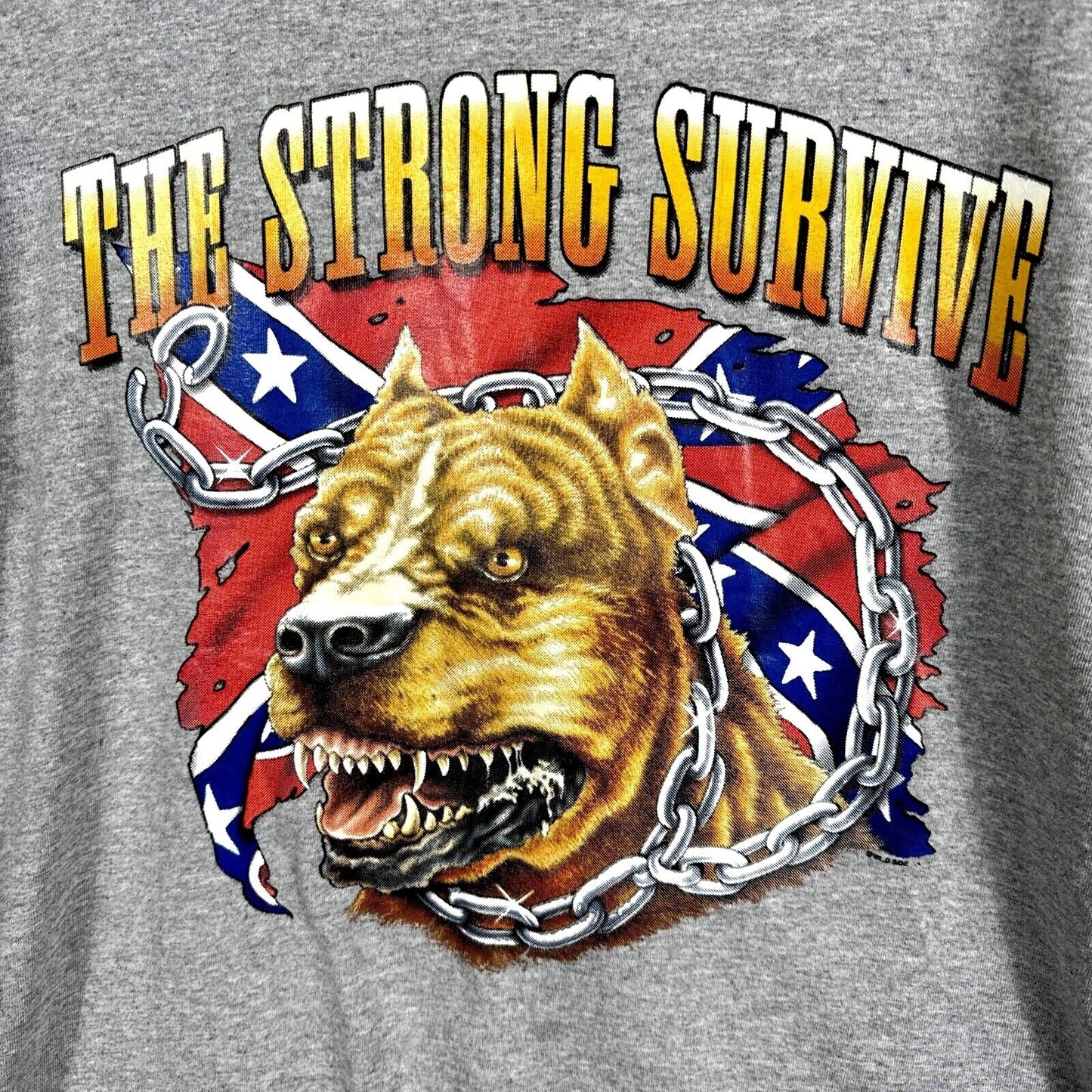 Glidan Men’s T-shirt American Pit Bull Patriotic The Strong Survive Shirt