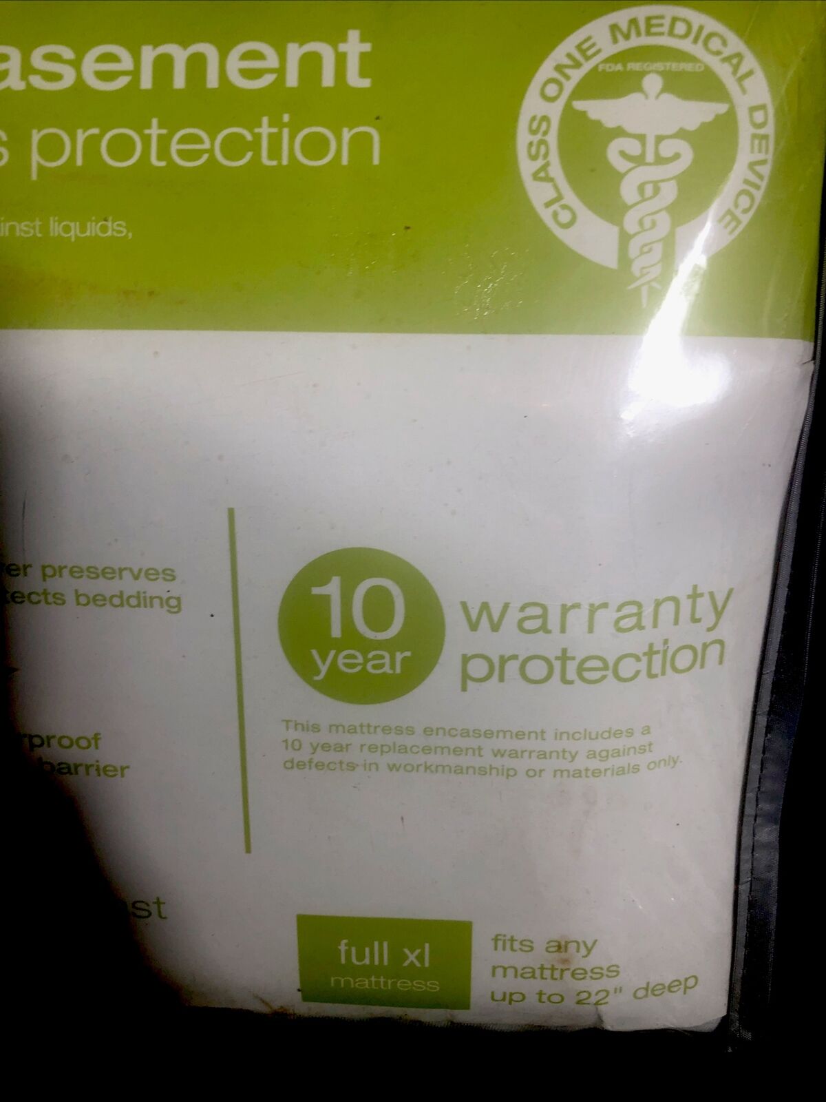 Mattress Cover Full XL Encasement Waterproof Cover/Barrier For Allergens/Pets